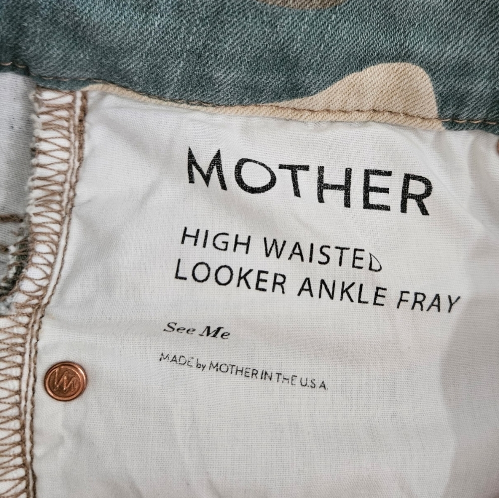 MOTHER Camo High Waisted Looker Ankle Fray - Picture 7 of 13